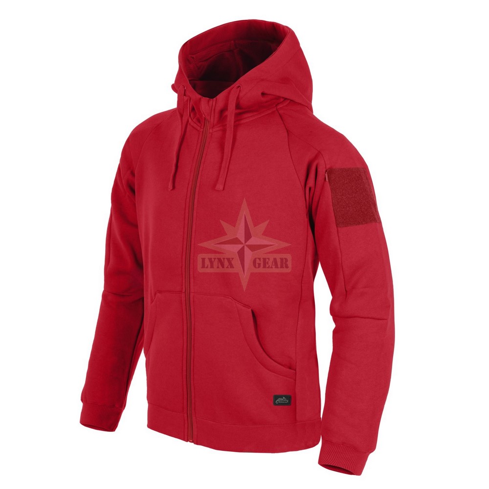 Clothing: Helikon-Tex Urban Tactical Hoodie Full-Zip Lite, Red