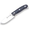 survival-and-bushcraft-knife-joker-bs9-ursus-stainless-steel-bohler-n695-micarta-canvas-handle-blade-length-10-cm-leather-s119